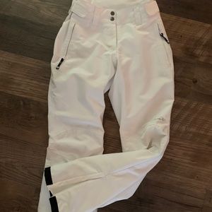 White snow pants
